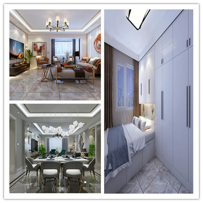 轻奢风格设计效果图,专业设计团队,张家界中达装饰,海量定制案例,高端装饰材料厂家直供